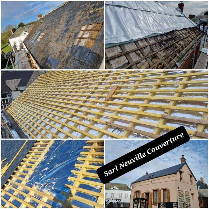 Remise en état du toiture Vimoutiers
